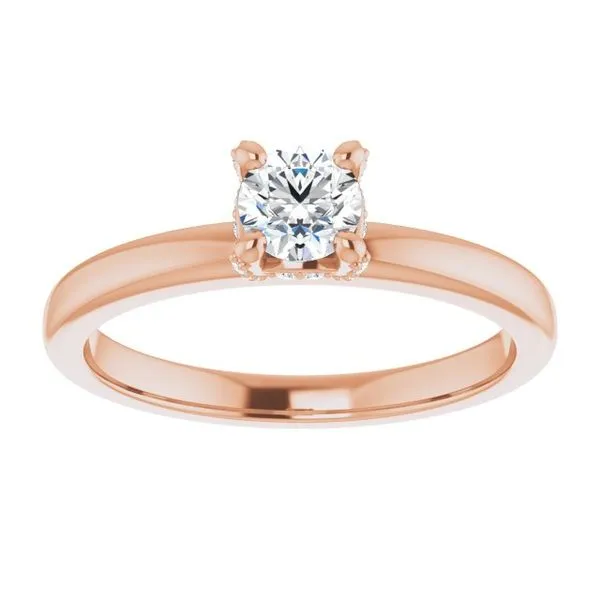 Accented Engagement Ring Image 3 Michael Szwed Jewelers Longmeadow, MA