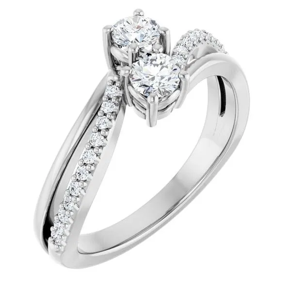 Two-Stone Engagement Ring Raleigh Diamond Fine Jewelry Raleigh, NC