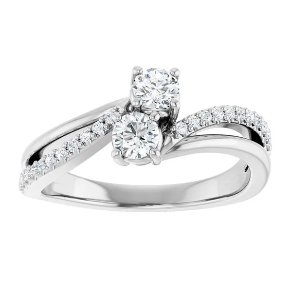 Two-Stone Engagement Ring Image 3 Raleigh Diamond Fine Jewelry Raleigh, NC