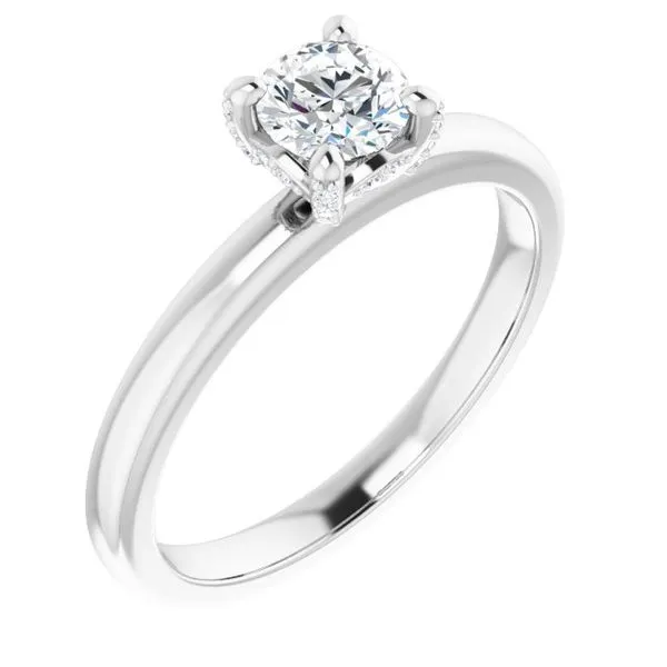 Accented Engagement Ring Ocean View Jewelers Millville, DE