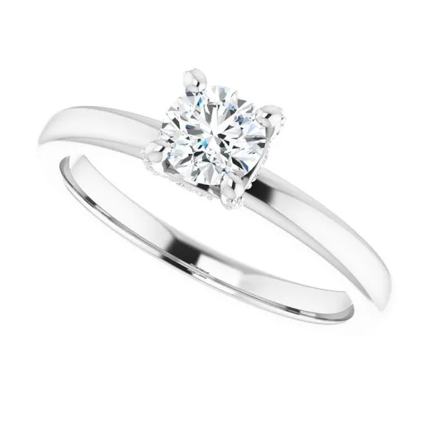 Accented Engagement Ring Image 5 J. West Jewelers Round Rock, TX