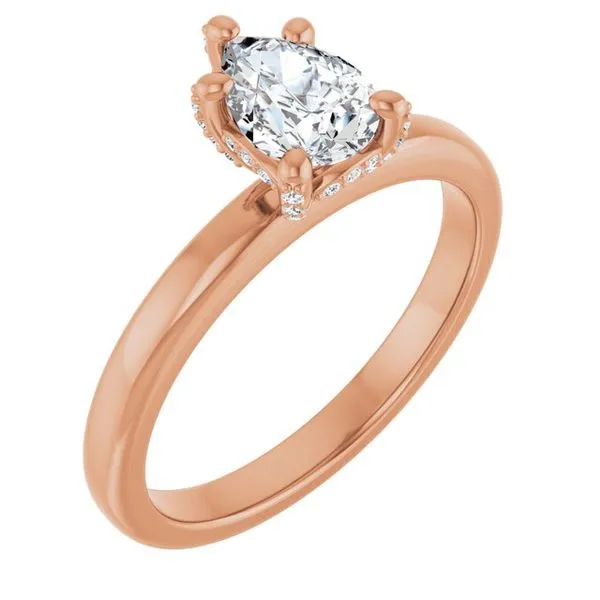Accented Engagement Ring J. West Jewelers Round Rock, TX
