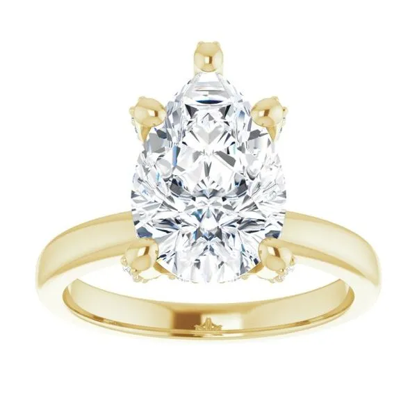 Accented Engagement Ring Image 3 Ocean View Jewelers Millville, DE