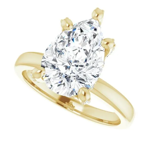 Accented Engagement Ring Image 5 J. West Jewelers Round Rock, TX