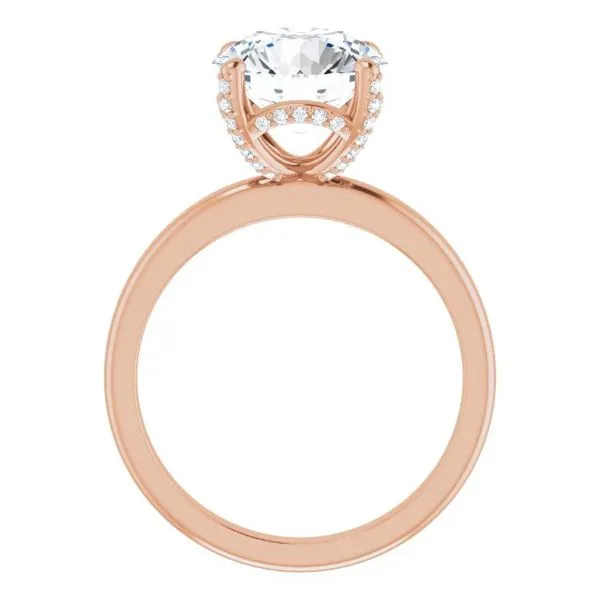 Accented Engagement Ring Image 2 Hudson Valley Goldsmith New Paltz, NY