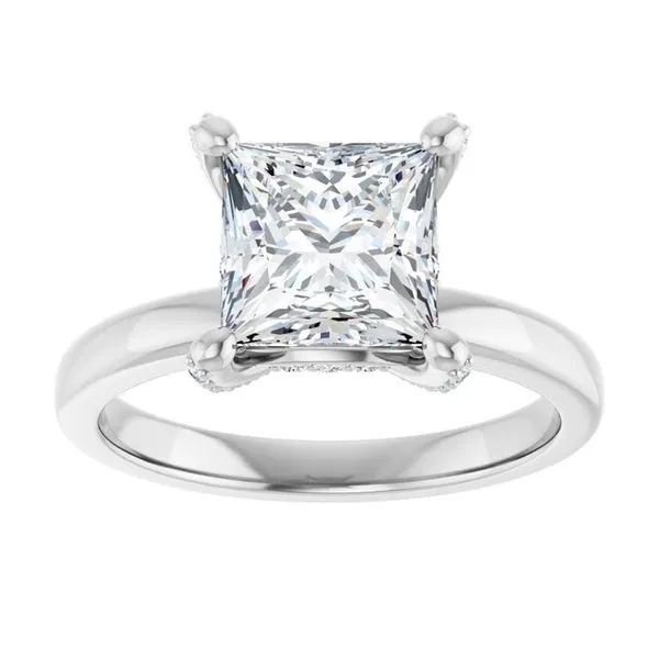 Accented Engagement Ring Image 3 J. West Jewelers Round Rock, TX