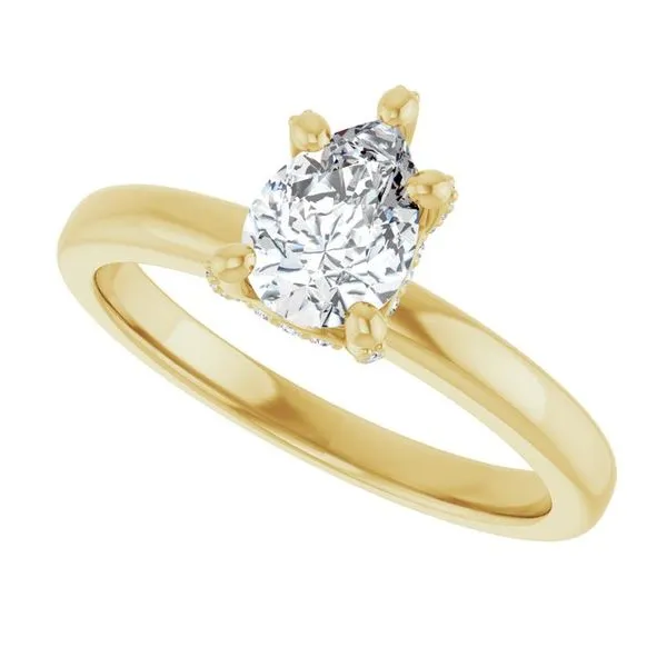 Accented Engagement Ring Image 5 Vulcan's Forge LLC KANSAS CITY, MO