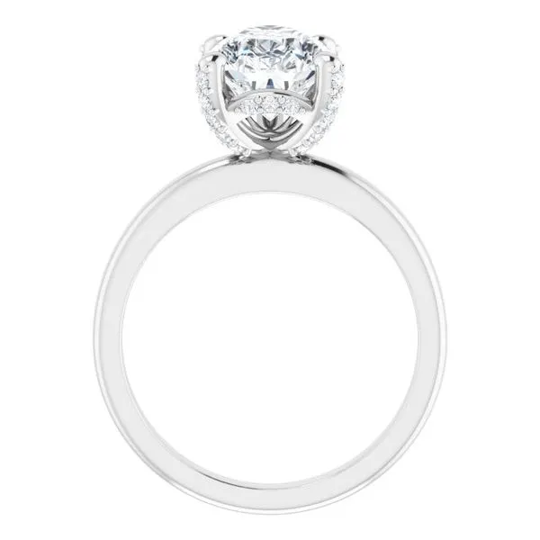 Accented Engagement Ring Image 2 JF Jones Jewelers Rochester, NY