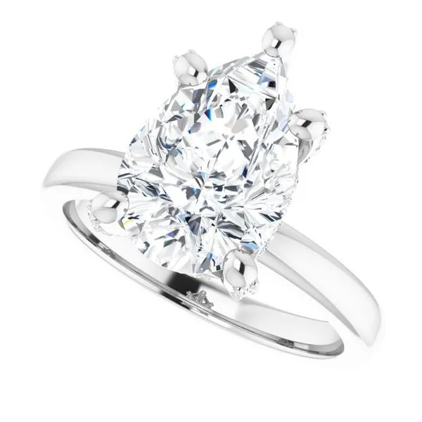 Accented Engagement Ring Image 5 Morin Jewelers Southbridge, MA