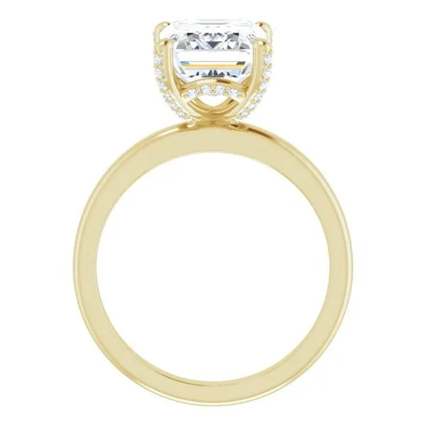 Accented Engagement Ring Image 2 Hudson Valley Goldsmith New Paltz, NY