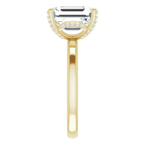 Accented Engagement Ring Image 4 Hudson Valley Goldsmith New Paltz, NY