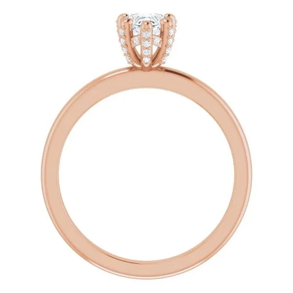 Accented Engagement Ring Image 2 The Jewelry Source El Segundo, CA