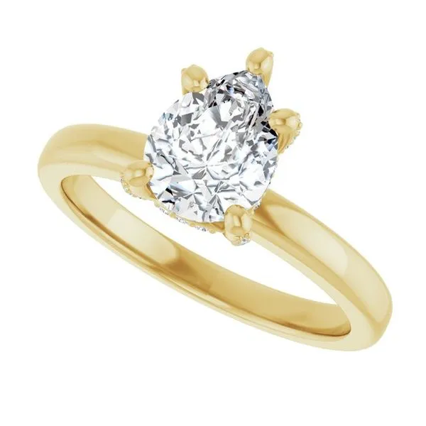 Accented Engagement Ring Image 5 Raleigh Diamond Fine Jewelry Raleigh, NC