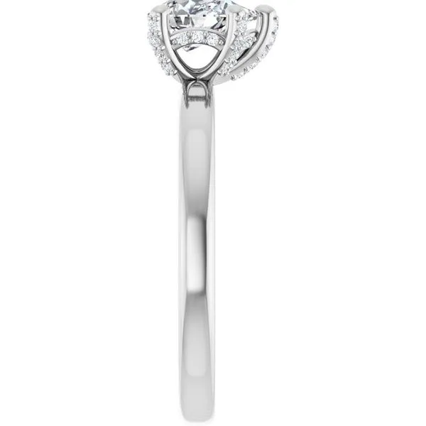 Accented Engagement Ring Image 4 Michael Szwed Jewelers Longmeadow, MA