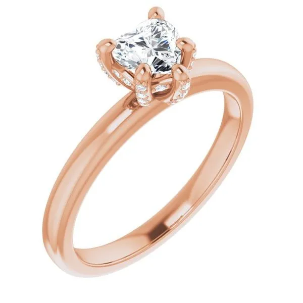 Accented Engagement Ring J. West Jewelers Round Rock, TX