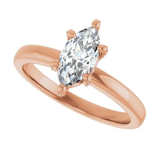 Accented Engagement Ring Image 5 The Jewelry Source El Segundo, CA