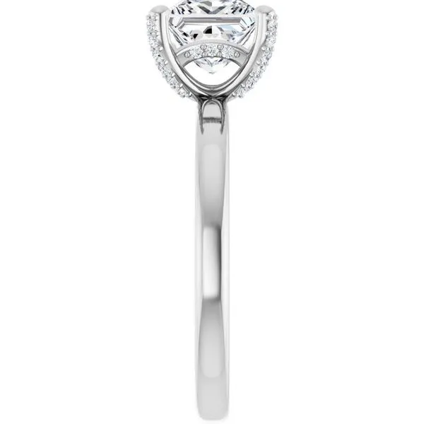 Accented Engagement Ring Image 4 J. West Jewelers Round Rock, TX