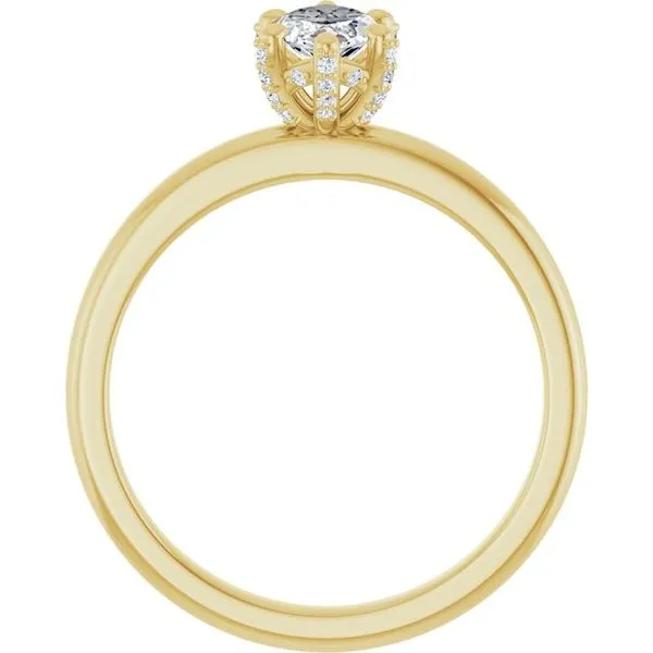 Accented Engagement Ring Image 2 Futer Bros Jewelers York, PA