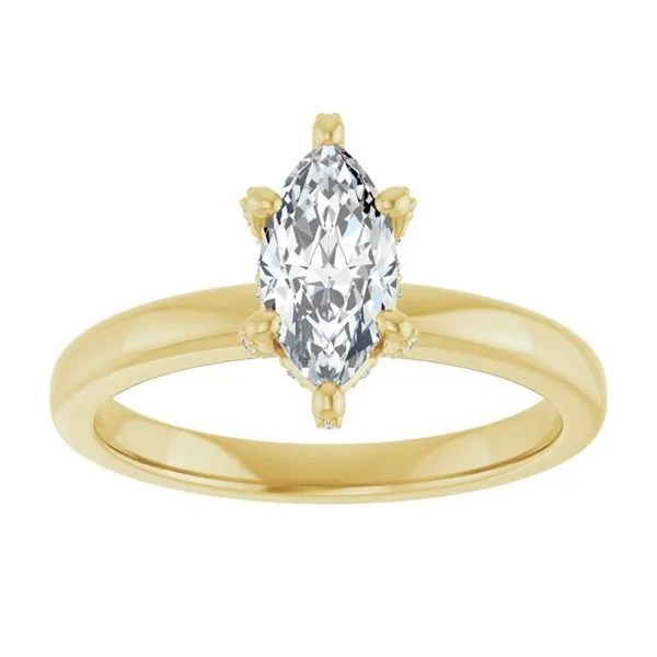 Accented Engagement Ring Image 3 JF Jones Jewelers Rochester, NY