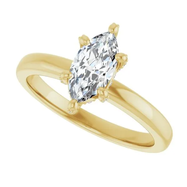 Accented Engagement Ring Image 5 Arezzo Jewelers Elmwood Park, IL