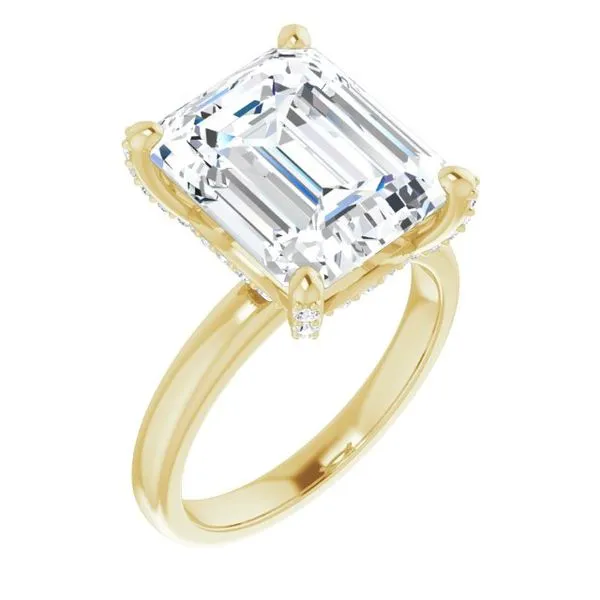 Accented Engagement Ring Hudson Valley Goldsmith New Paltz, NY