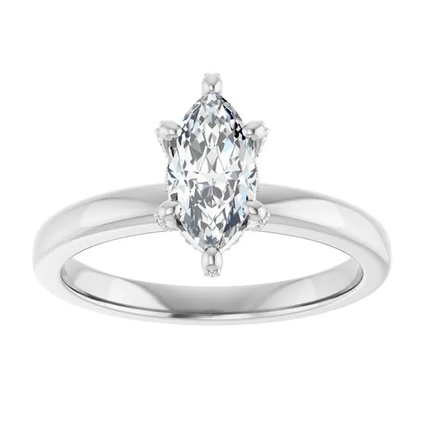 Accented Engagement Ring Image 3 J. West Jewelers Round Rock, TX
