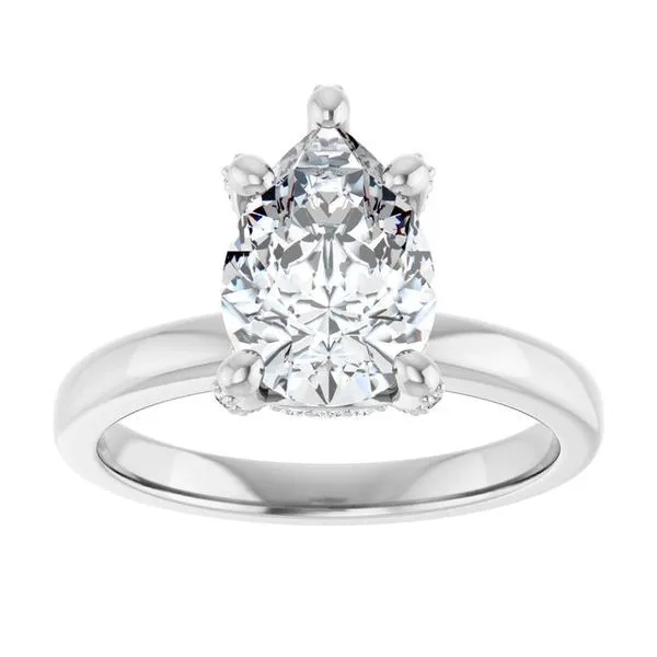 Accented Engagement Ring Image 3 Michael Szwed Jewelers Longmeadow, MA