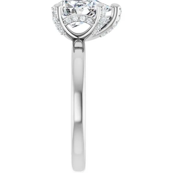 Accented Engagement Ring Image 4 Michael Szwed Jewelers Longmeadow, MA