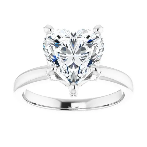 Accented Engagement Ring Image 3 Ask Design Jewelers Olean, NY