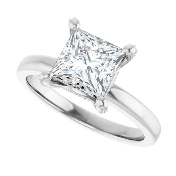 Accented Engagement Ring Image 5 JF Jones Jewelers Rochester, NY