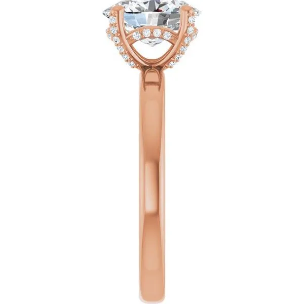 Accented Engagement Ring Image 4 Hudson Valley Goldsmith New Paltz, NY