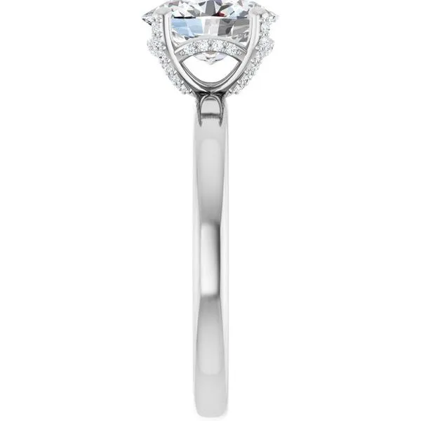 Accented Engagement Ring Image 4 Ask Design Jewelers Olean, NY