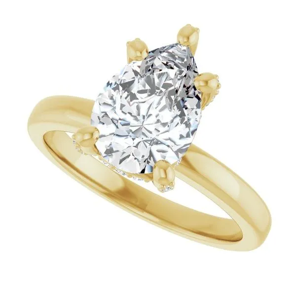 Accented Engagement Ring Image 5 Don's Jewelry & Design Washington, IA