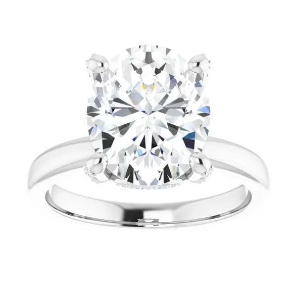 Accented Engagement Ring Image 3 J. Thomas Jewelers Rochester Hills, MI
