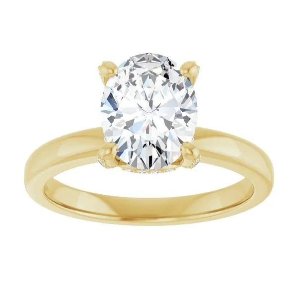 Accented Engagement Ring Image 3 Vulcan's Forge LLC KANSAS CITY, MO