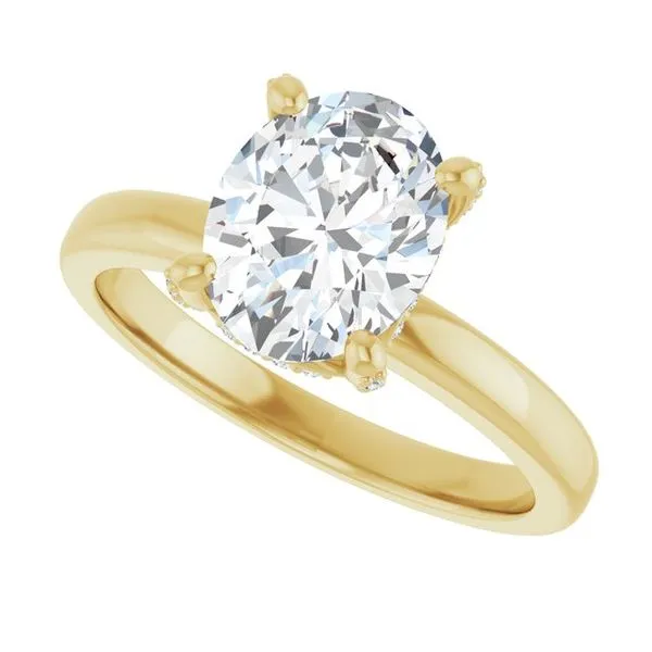 Accented Engagement Ring Image 5 Morin Jewelers Southbridge, MA