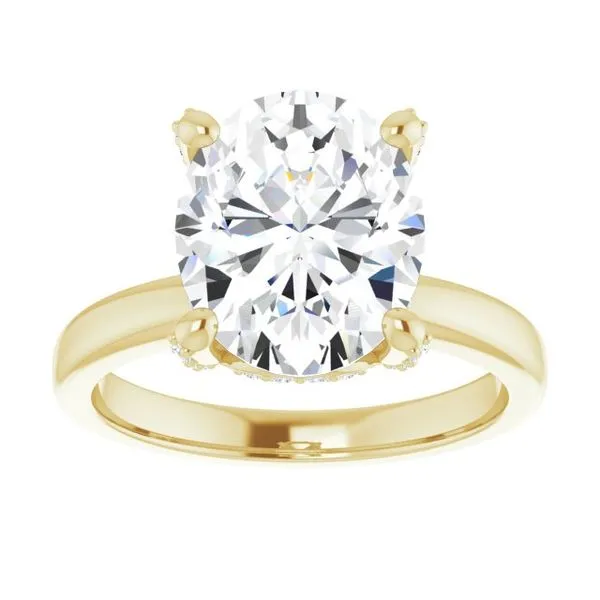 Accented Engagement Ring Image 3 Don's Jewelry & Design Washington, IA