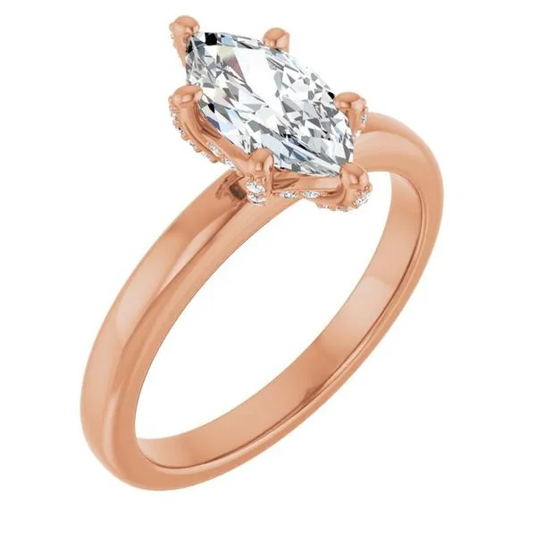 Accented Engagement Ring Ask Design Jewelers Olean, NY