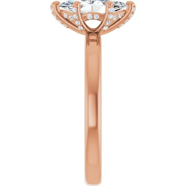 Accented Engagement Ring Image 4 Hudson Valley Goldsmith New Paltz, NY