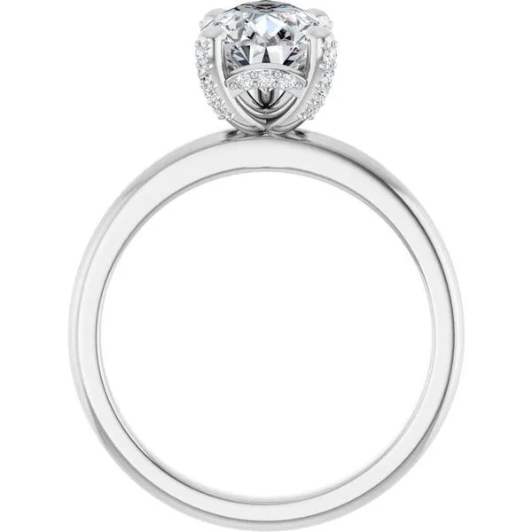 Accented Engagement Ring Image 2 J. Thomas Jewelers Rochester Hills, MI