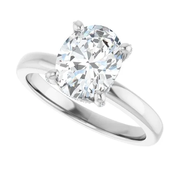 Accented Engagement Ring Image 5 Jimmy Smith Jewelers Decatur, AL