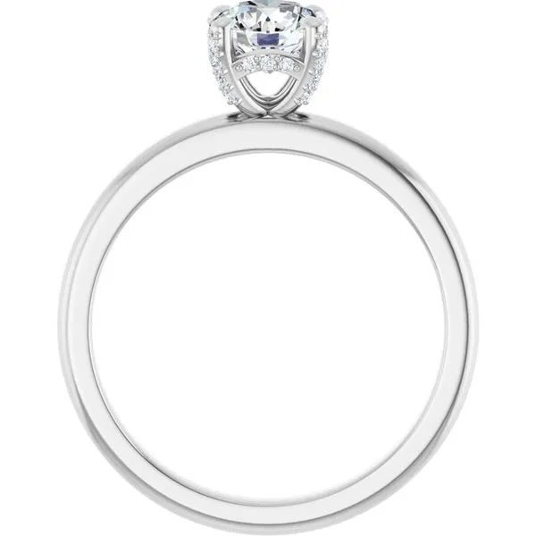 Accented Engagement Ring Image 2 J. West Jewelers Round Rock, TX