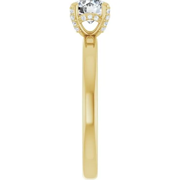 Accented Engagement Ring Image 4 Vulcan's Forge LLC KANSAS CITY, MO