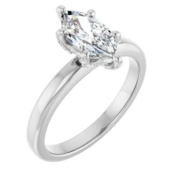 Accented Engagement Ring JF Jones Jewelers Rochester, NY