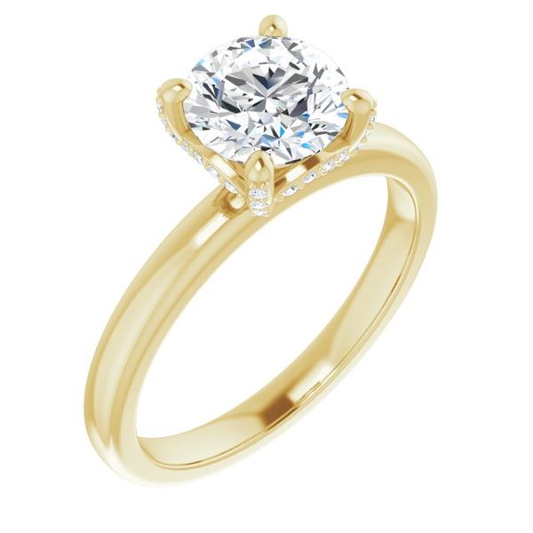 Accented Engagement Ring