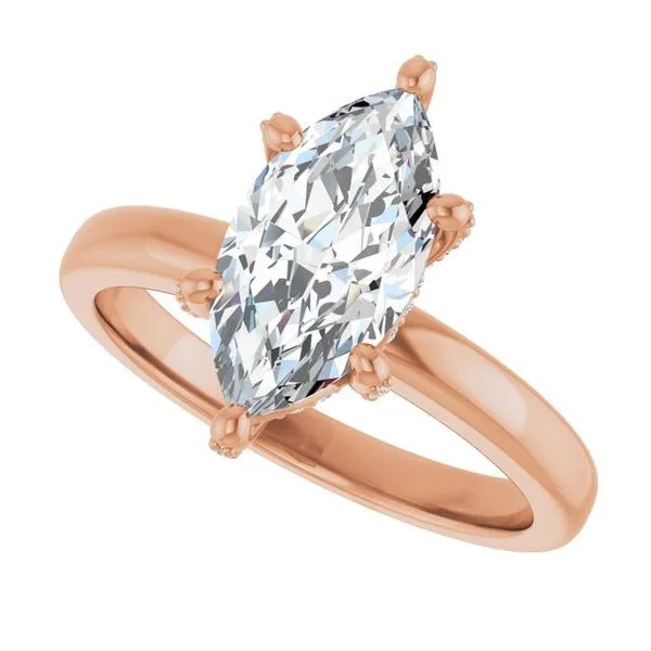 Accented Engagement Ring Image 5 JF Jones Jewelers Rochester, NY