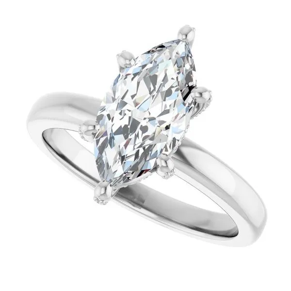 Accented Engagement Ring Image 5 JF Jones Jewelers Rochester, NY