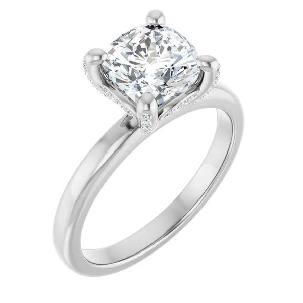 Accented Engagement Ring Ocean View Jewelers Millville, DE