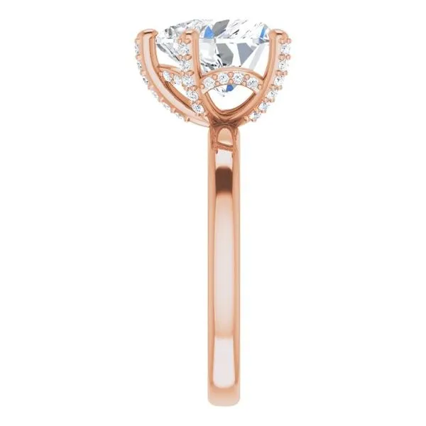 Accented Engagement Ring Image 4 J. West Jewelers Round Rock, TX