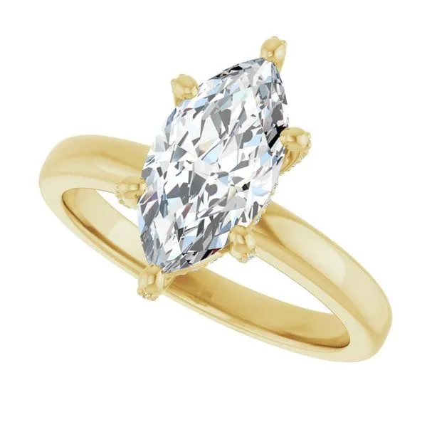 Accented Engagement Ring Image 5 Futer Bros Jewelers York, PA